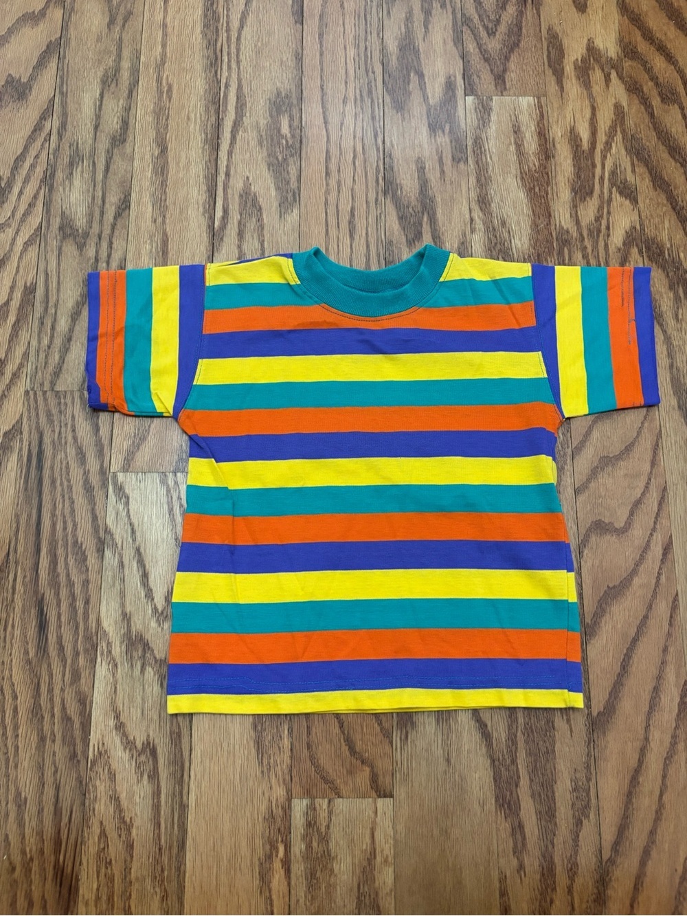 Vintage 90s Toddler Boys 3T 4T Striped T-Shirt Bundle Colorblock Tees - Picture 4 of 12